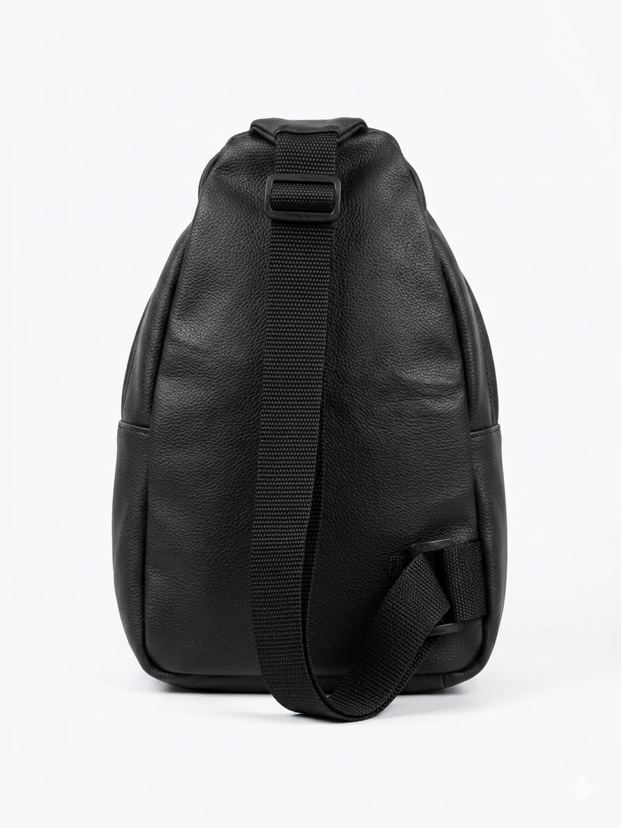 Black Cross Body Bag – Premium Foam Leather Stylish Travel Bag