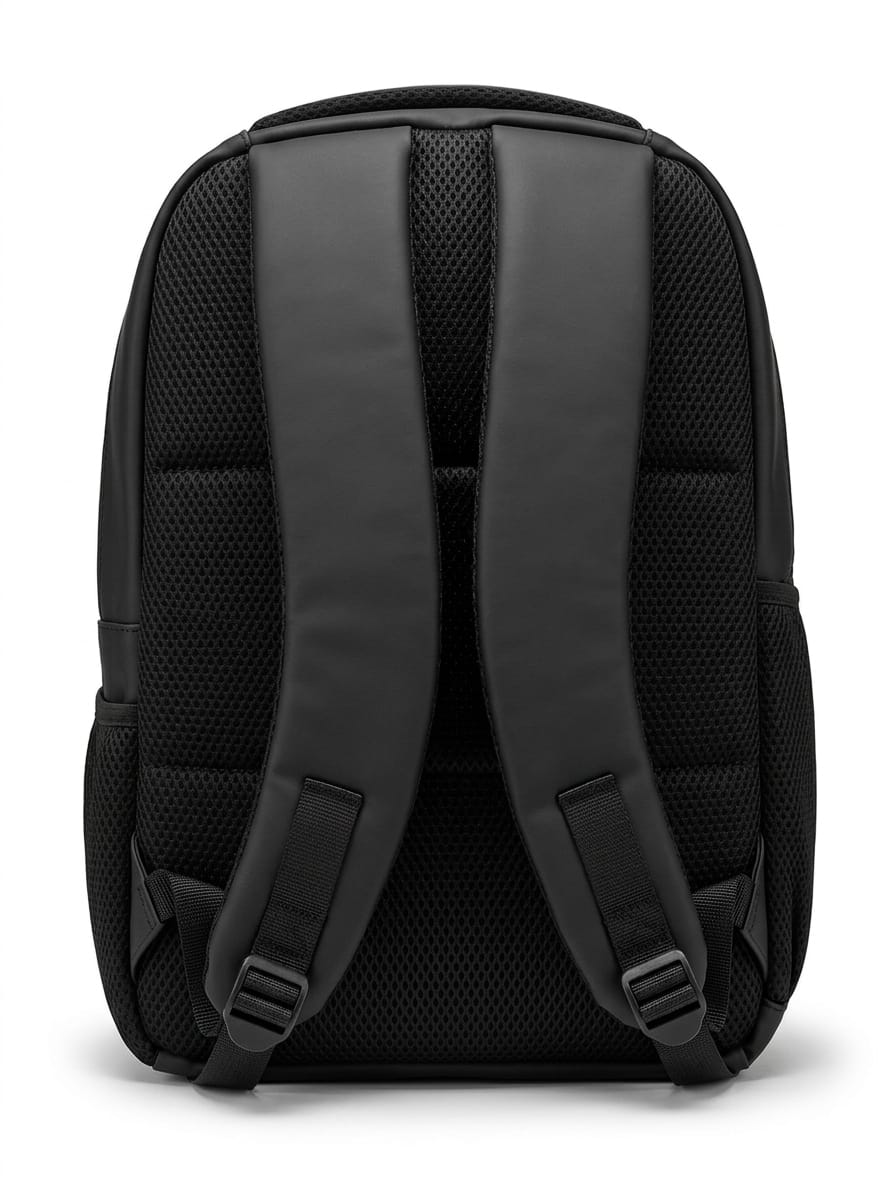 Black Foam Leather Laptop Shoulder Bag – Premium Stylish College Bag