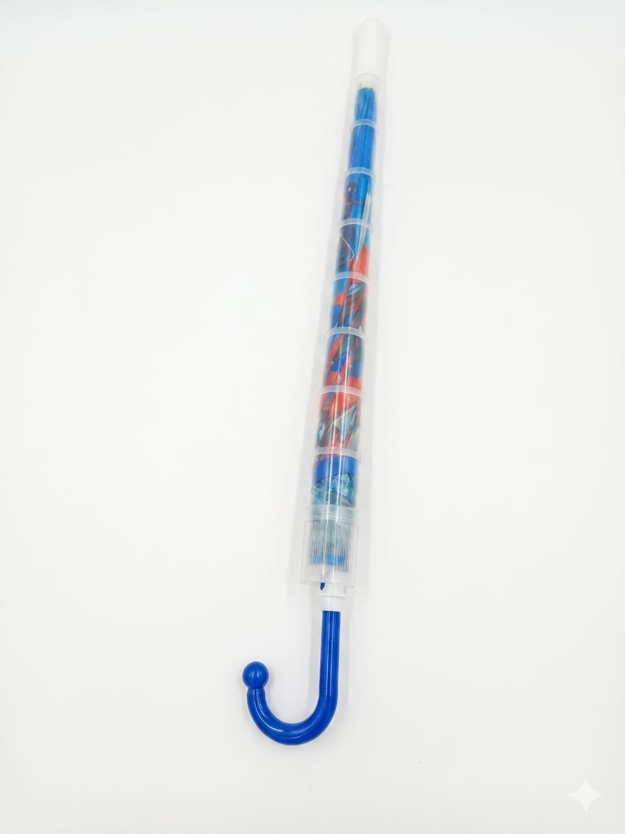 Kids Printed Umbrella with Plastic Cover – for Boys & Girls