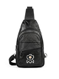 Genuine Leather Black Cross Bag | Luxury Everyday Shoulder Bag