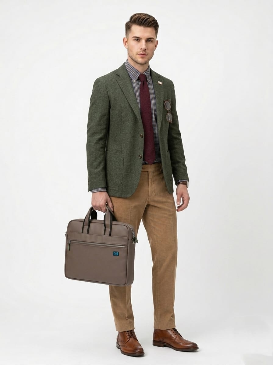 Premium Foam Leather Laptop Bag – Durable & Spacious Design