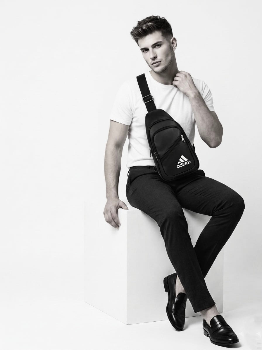 Black Cross Body Bag – Premium Foam Leather Stylish Travel Bag